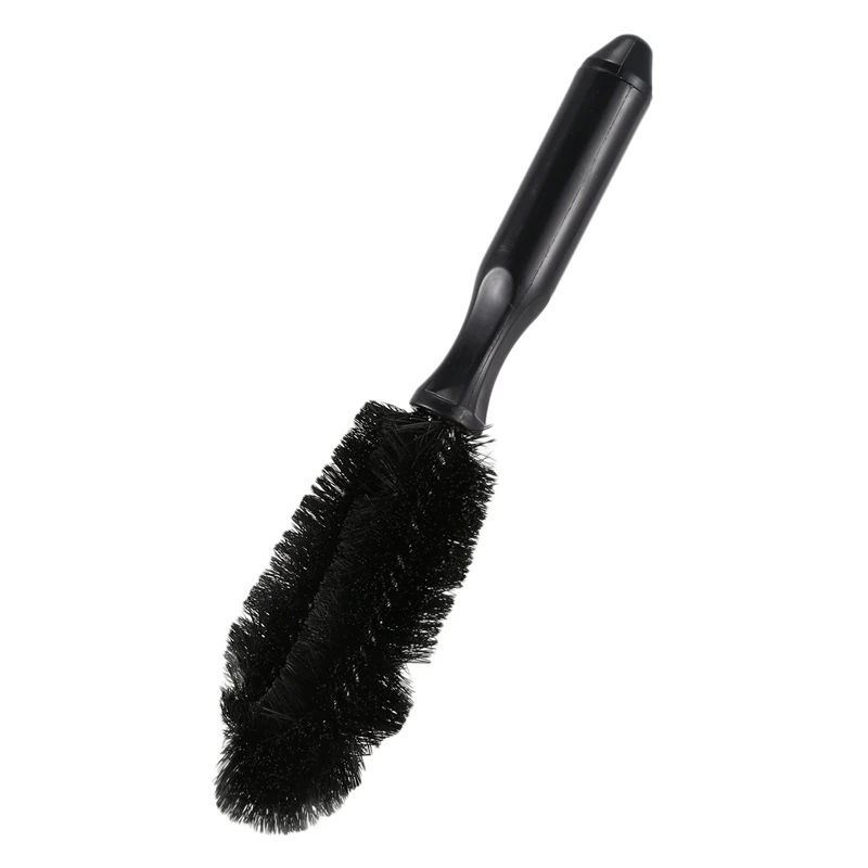 

2X Black Truck Car Auto Wheel Tire Rim Brush Wash Cleaning Tool 10.6 Inch Long