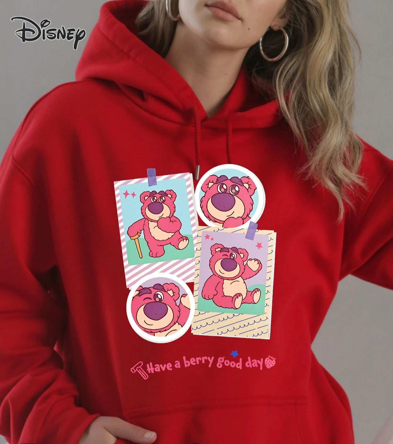 جديد ديزني لوسو نمط المرأة هوديي الخريف الشتاء عادية للجنسين البلوز البلوز الملابس هودي الشارع الشهير المتضخم