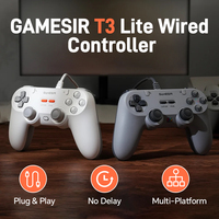 T3 Lite Wired Controller for PC/Android TV BOX/Steam/Hyper Base Series/MINI PC Plug & Play Game Gamepad 2M Support Vibration