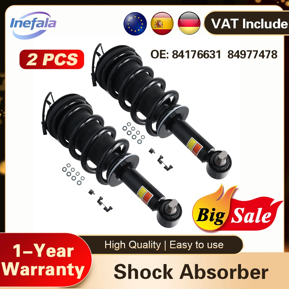 Podofo 23151123 2Pcs Paire d'amortisseurs électriques avant 84176631 89977478 pour Escalade Tahoe Yukon Denali 2015-2020