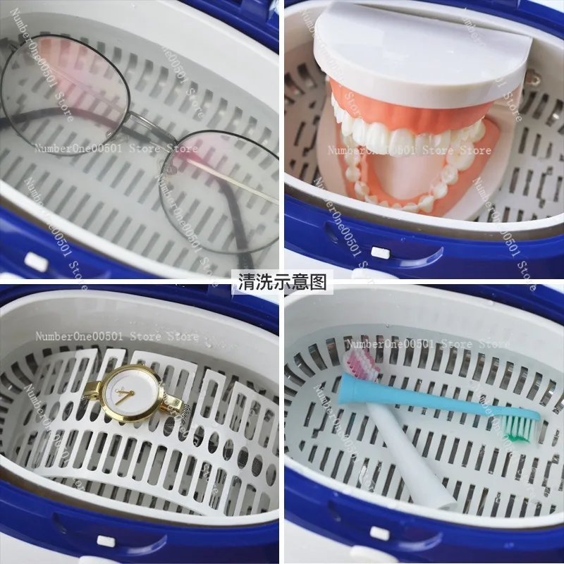 Cleaning contact lenses, watches and jewelry, dentures 0.6L ultrasonic cleaning machine