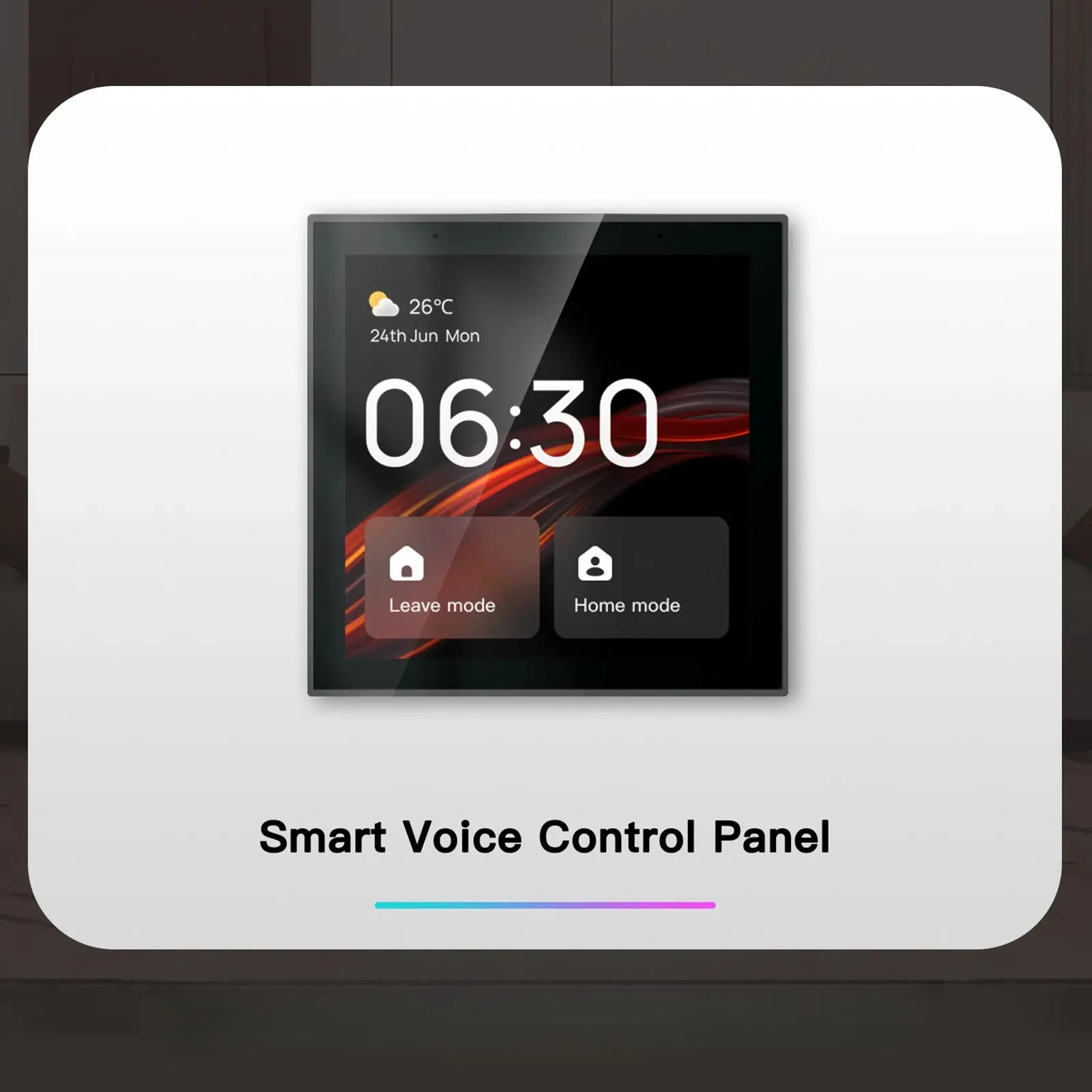 Smart Home 4-inch full-screen intelligent central control zigbee gateway linux version has built-in Alexa