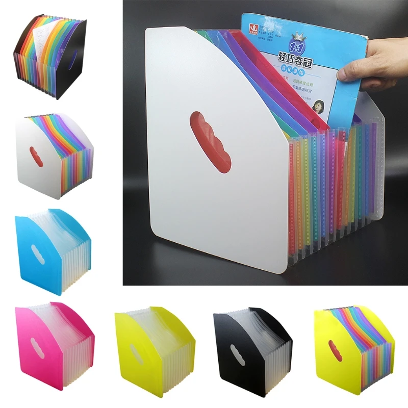 Портативная папка для файлов А4, 13 карманов, водонепроницаемый органайзер для файлов, вертикальная папка для офиса и школы