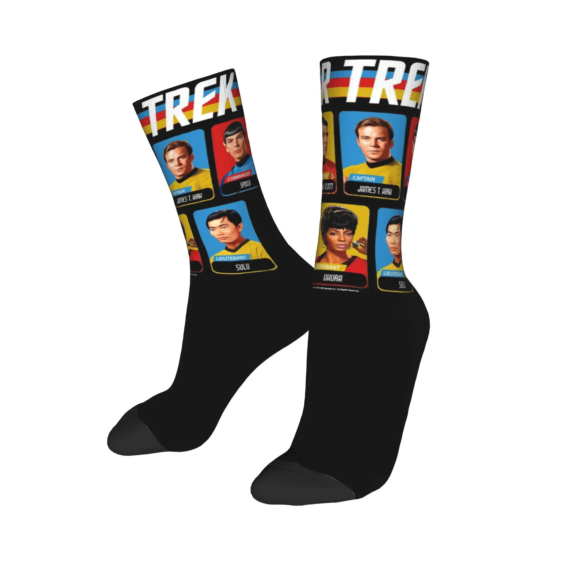 Stars Treks Original Series Retro Full Color Socks Accessories For Men Women Funny Movie Warm Socks Cozy Birthday Present