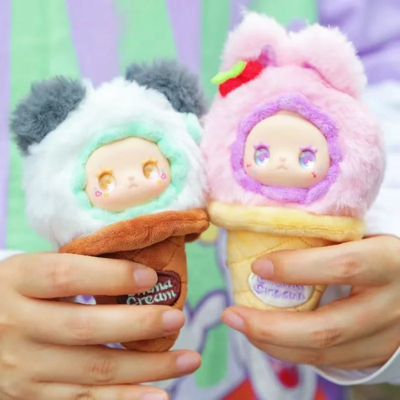 إيما سكوب الآيس كريم سلسلة أفخم قلادة صندوق أعمى Kawaii إيما الشكل دمية صندوق غامض المعلقات لطيف هدايا عيد الميلاد مفاجأة