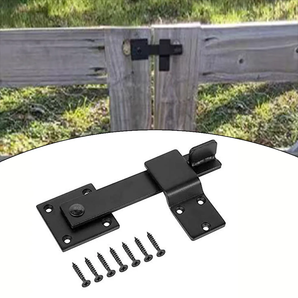 Barn Door Latch 5.5 Inch Lock Buckle Farm Revolving Fence Door Latch 5.5-inch Locking Bolt Sliding Door Latch Lock Hardware