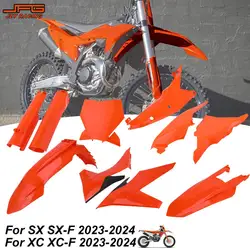 For KTM SX SX-F XC XC-F 125 250 300 350 450 2023 2024 Motorcycle Plastic Kit Set Fender Mudguard Side Cover Panels Number Plate