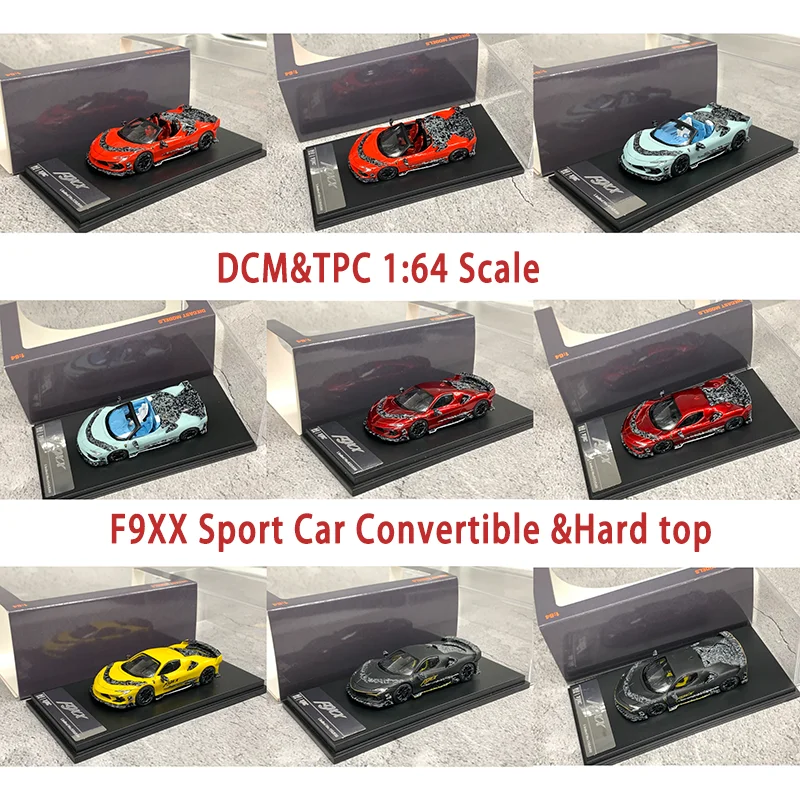 

DCM & TPC масштаб 1:64 F9XX спортивный автомобиль-трансформер и жесткий верх из сплава, имитация модели автомобиля, коллекция хобби, орнамент, подарочный дисплей
