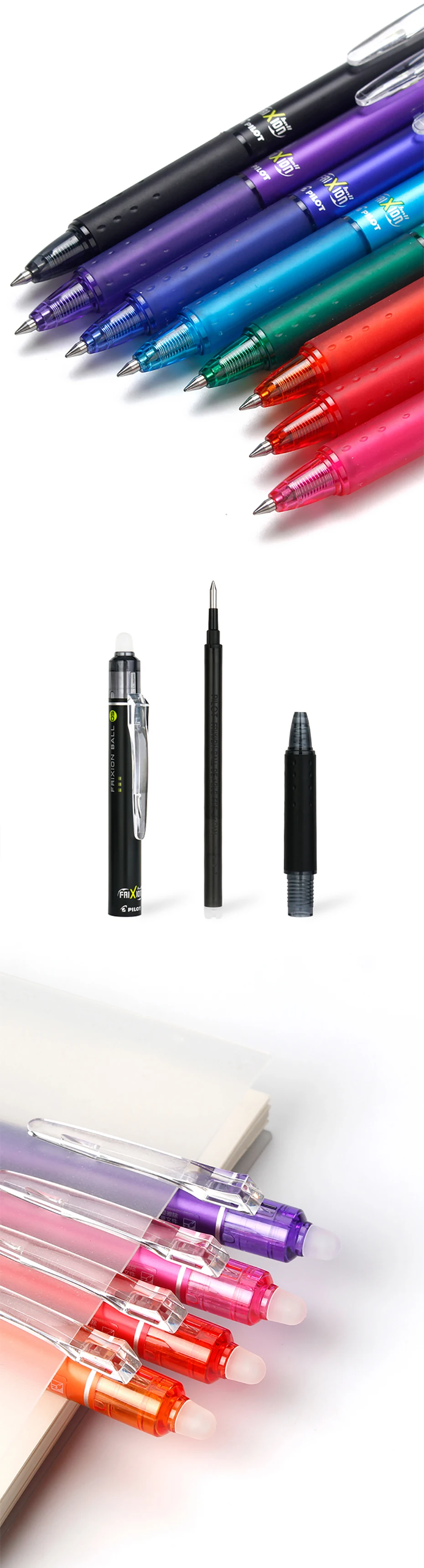 1 stücke Japan Pilot Frixion Gel Stift Büro Zubehör Kunst Liefert Löschbaren Stifte Farbe LFBK-23EF 0,5mm Schule Schriftlich Schreibwaren – Detail 5