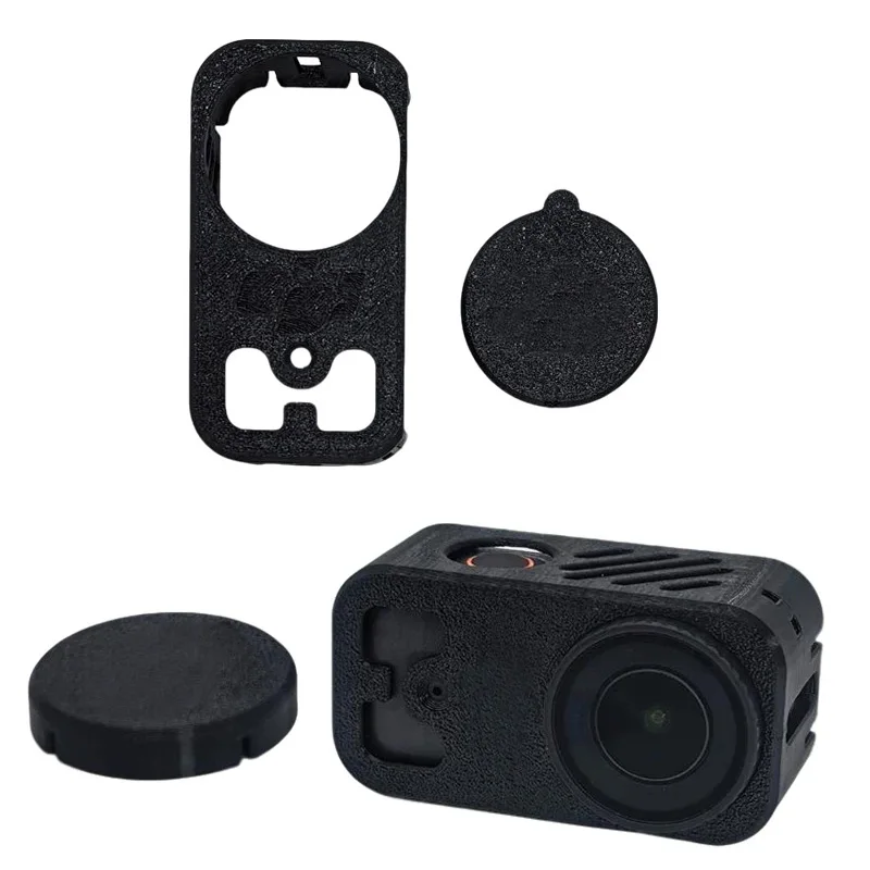 Camera Protective Case & Lens Cover with Logo/Indicator Light Coverage 3D Printed PETG Modification Parts for DJI Osmo Nano