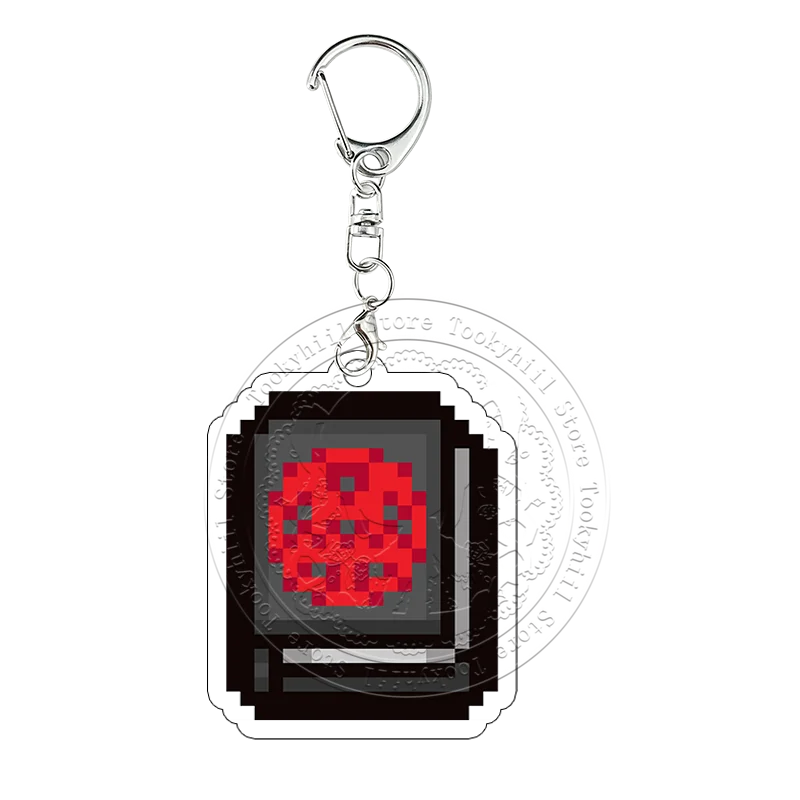 Pixel The Binding of Isaac Acryl-Schlüsselanhänger Book of Belial Samson Cain Taschenanhänger Cartoon-Spiel-Sammlung Cosplay-Schlüsselring – Detail 20
