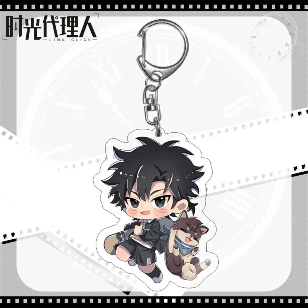 New nime Link Click Q Version Cosplay KeyChain Cheng Xiaoshi Lu Guang Shiguang Daili Ren Acrylic Figure Pendant Keychain Series