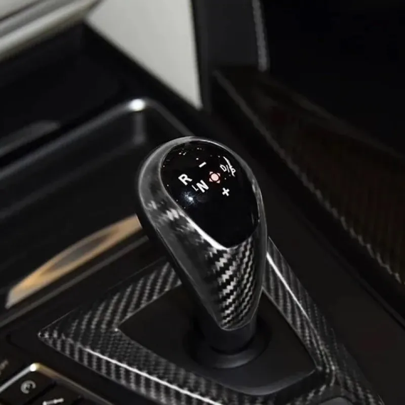 

Carbon Fiber Color Car Sticker Console Gear Shift Handle Frame Cover Trim For BMW M2 M3 M4 X5M X6M Interior Accessories