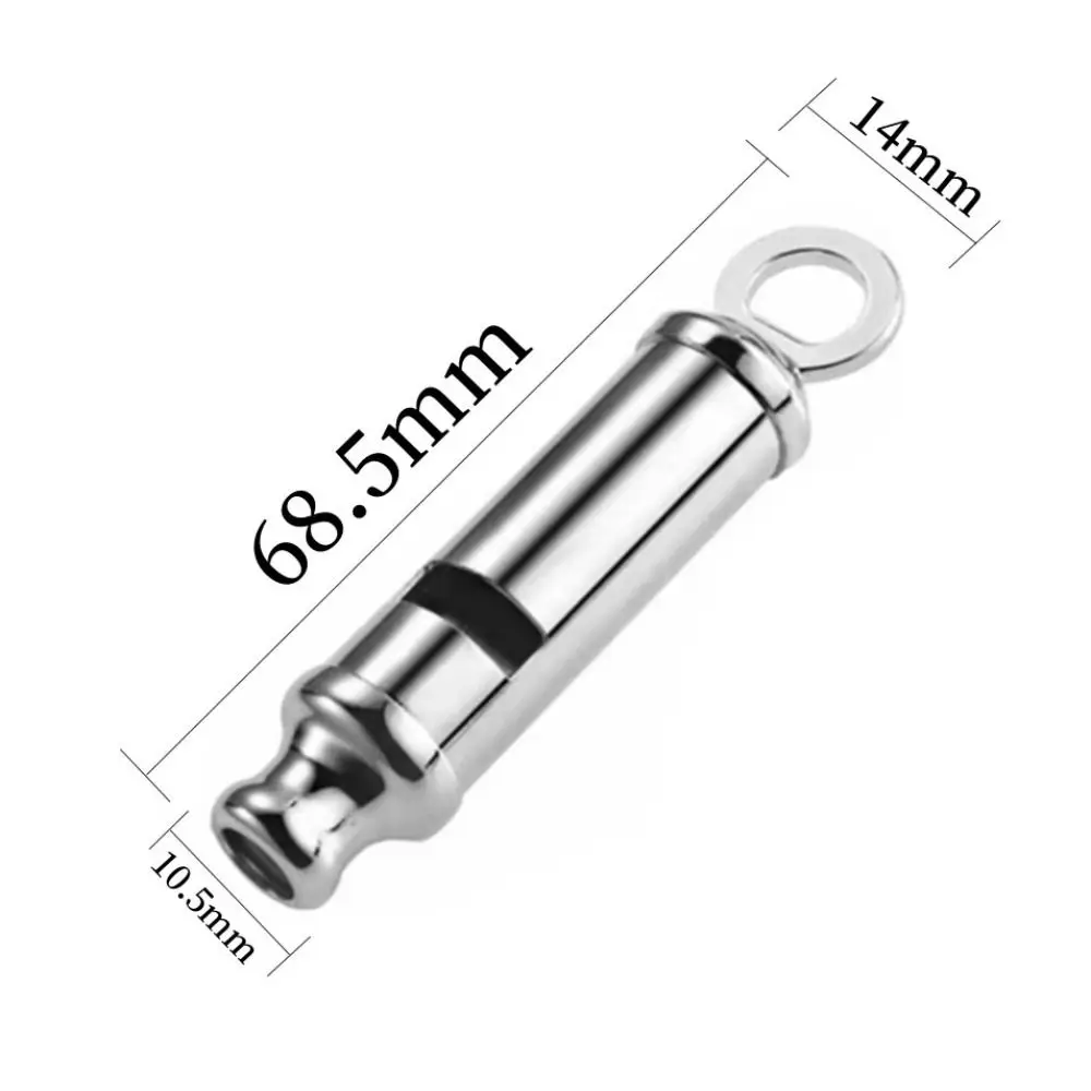 New With Rope Metal Whistle Stainless Steel 4 Styles Rugby Party Whistle Referee Sport Whistle Training School Soccer