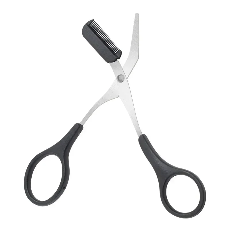 مقص الحواجب مع مشط إزالة الشعر ماكينة حلاقة الحواجب تشكيل ماكياج أداة Karsyngirl 1 قطعة أداة قص الحواجب الآمنة الفولاذ المقاوم للصدأ
