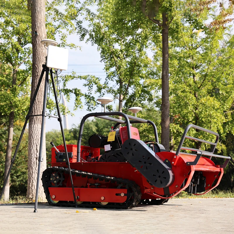 Customized Industrial Grade Smart Crawler Flail Mower Self-Propelled Cordless 4-Stroke with GPS