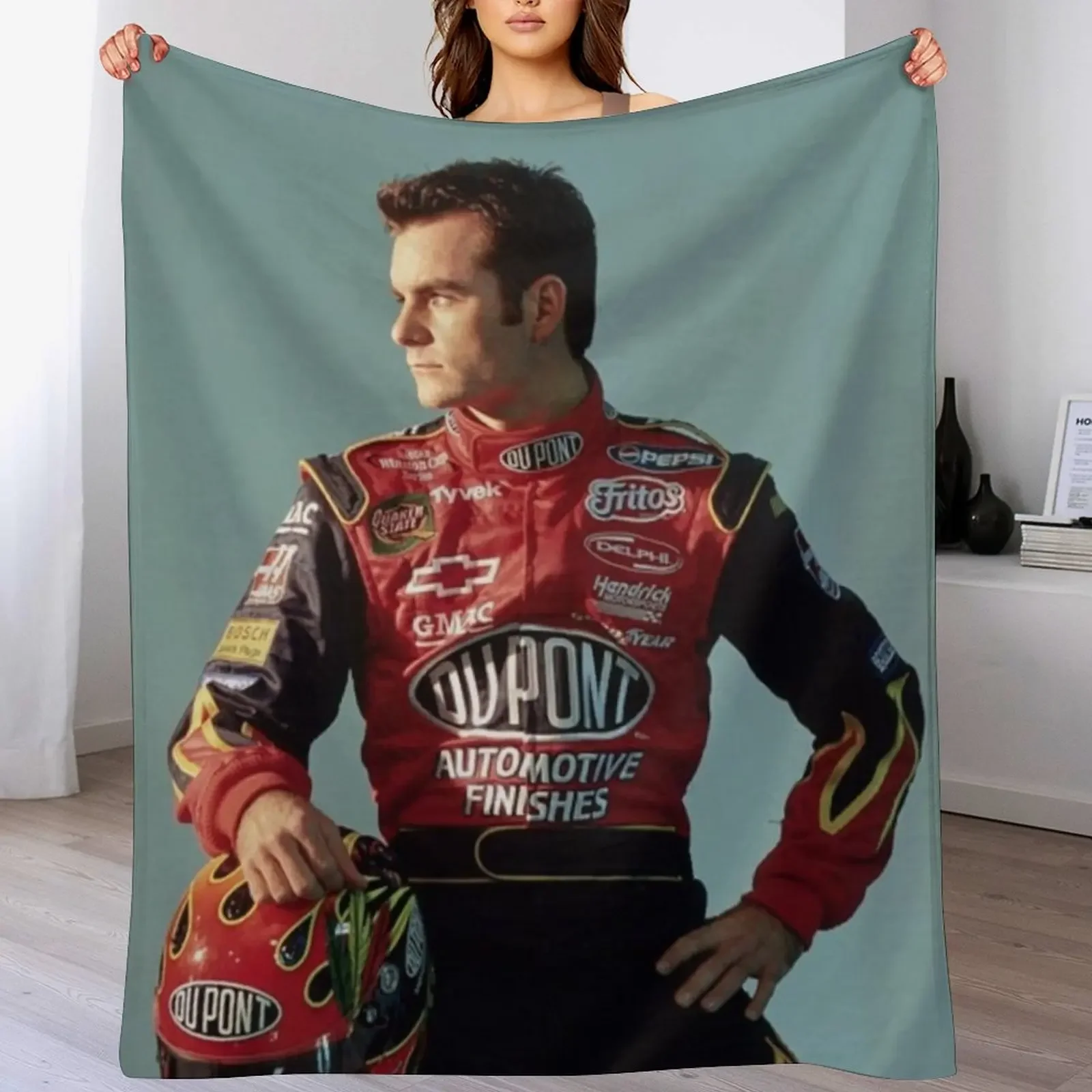 

jeff gordon Throw Blanket Warm Napping Blanket for Office Couch Bed