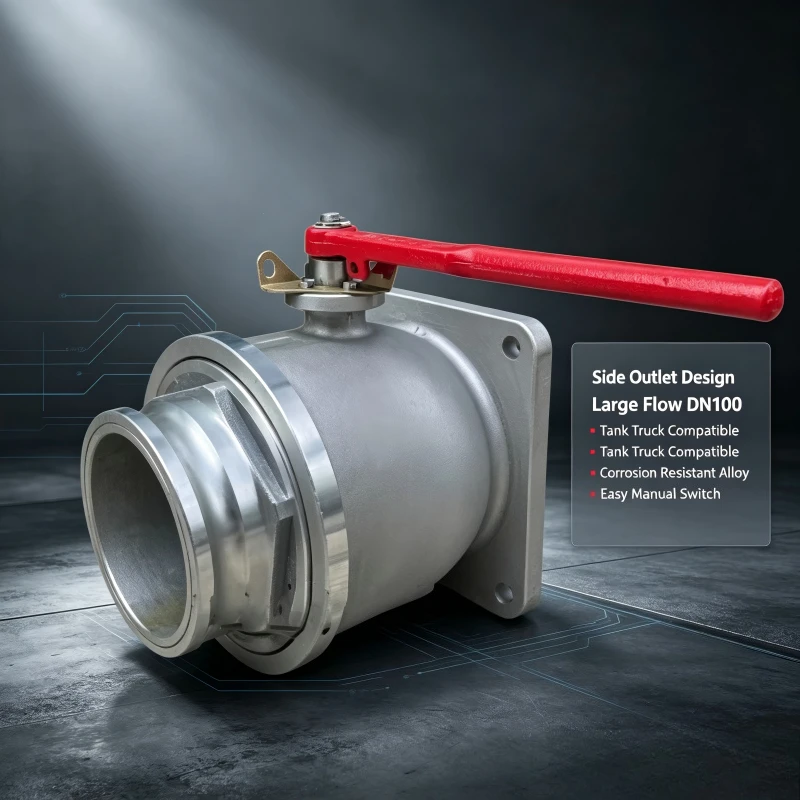 Square Aluminum Alloy Straight Ball Valve Water Pipeline Fitting For Sprinkler Sewage Suction Truck Maintenance Accessory image 3