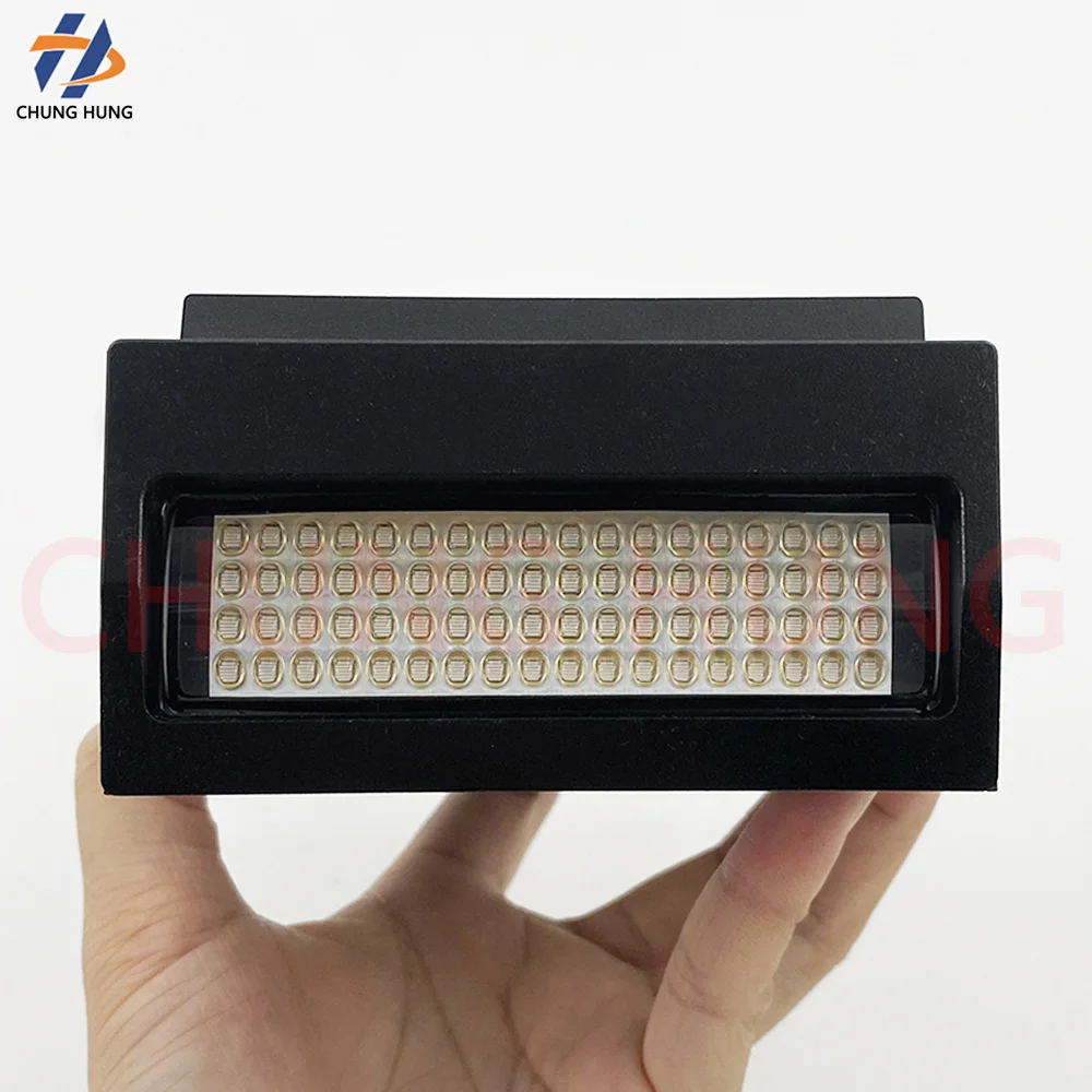 200W 395nm Fan‑Cooled UV Curing LED Light 70*20mm, UV Ink Drying Lamp Full Set for 6090 Flatbed Printer XP600 TX800 DX5