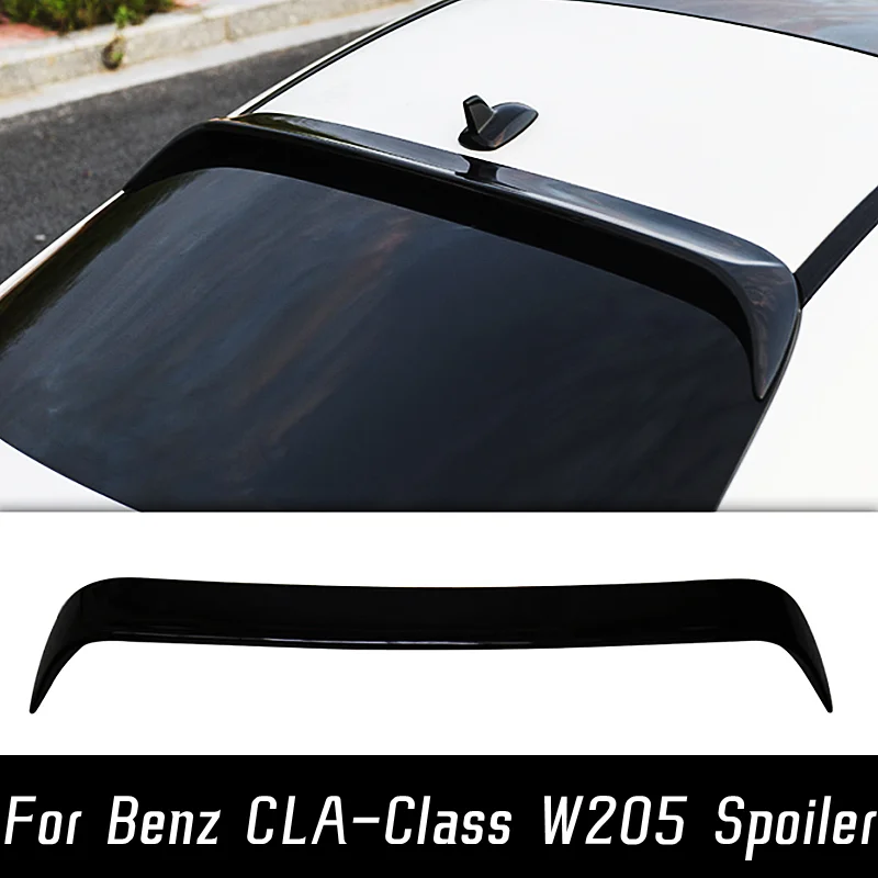 

For Mercedes Benz CLA-Class W205 200 220 260 2014-2020 Roof Spoiler Black Carbon Rear Trunk Wings Tuning Exterior Accessories