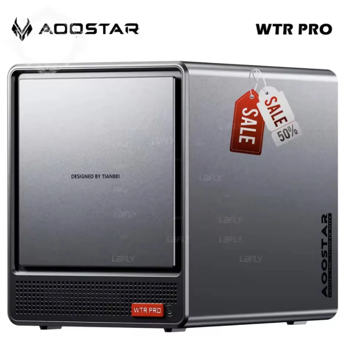 AOOSTAR WTR Pro NASミニPC AMD Ryzen 7 5825U DDR4 * 2 3200MHz対応 2.5/3.5インチHDD * 4 M.2*2 2280 NVMe対応 パソコン