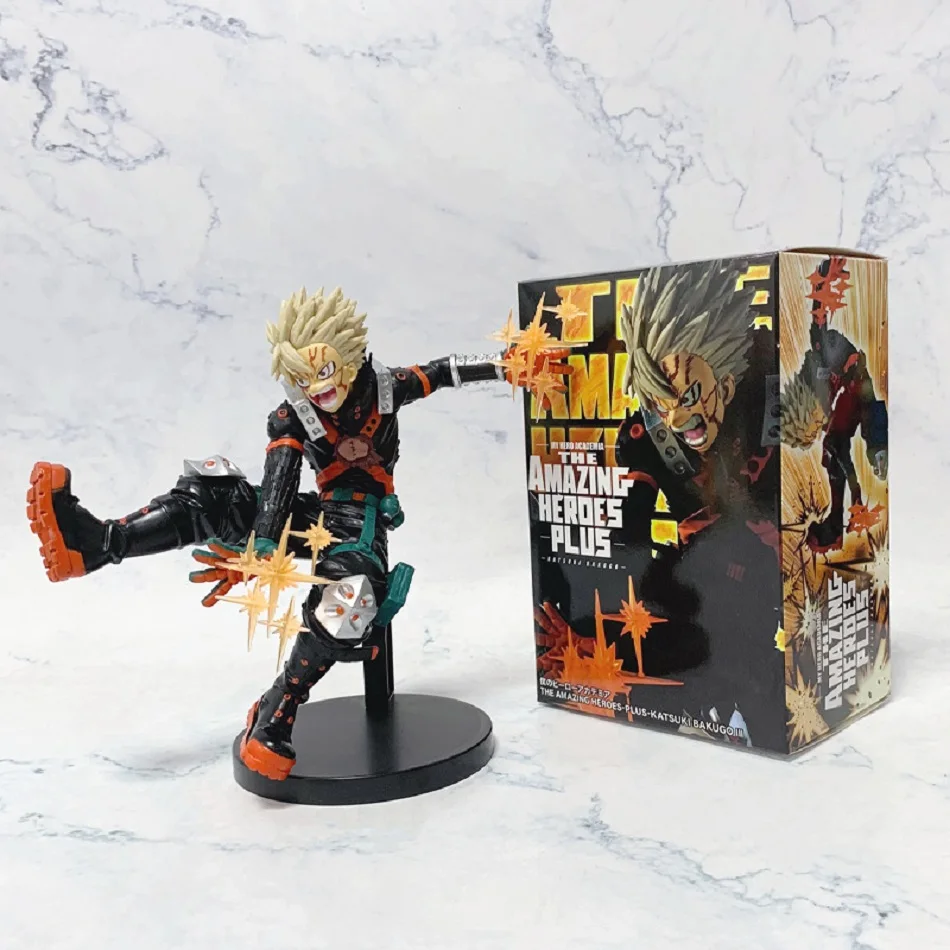 18cm/7,09in anime quente meu herói academia figuras de herói deku bakugou katsuki ação figural pvc brinquedos desktop estátua coleção presentes