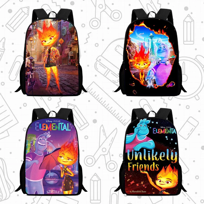 

Disney School Backpack,Cartoon ElementTal School Bags for Girls Boys,Durable &Light Weight Kids Backpack for Kindergarteen