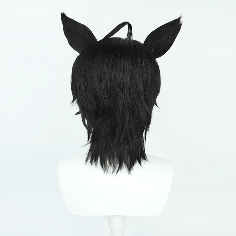 Game Uma Musume Pretty Derby Fuji Kiseki Cosplay Wig Ears Tail Halloween Party Costume Prop Synthetic Hair Heat Resistant Fiber