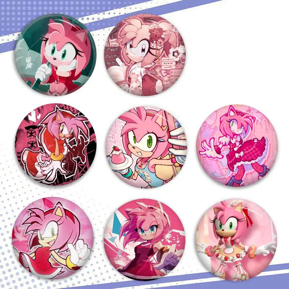 Lustige Tier-Broschen, Abzeichen, Rucksack, Kleidung, Geschenk, Accessoire, Spiel, Amy, Cartoon, Rosees