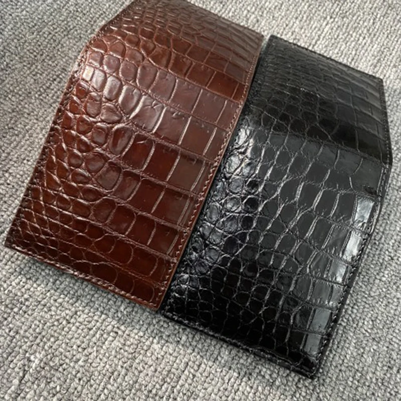 New Thai crocodile leather wallet men's leather wallet casual fashion trend short clip card bag