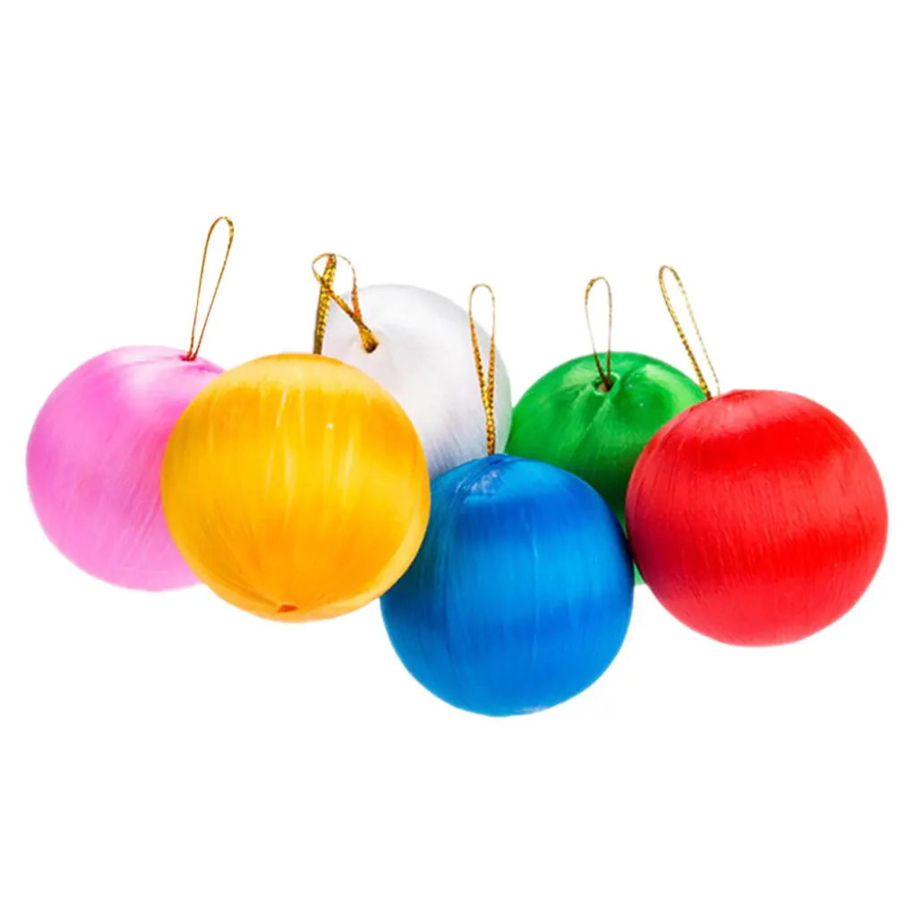 

6Pcs Christmas Pendant Ornaments Beautiful Decorative Balls for Living Room Bedroom Shop Window Holiday Decoration 6Cm Xmas