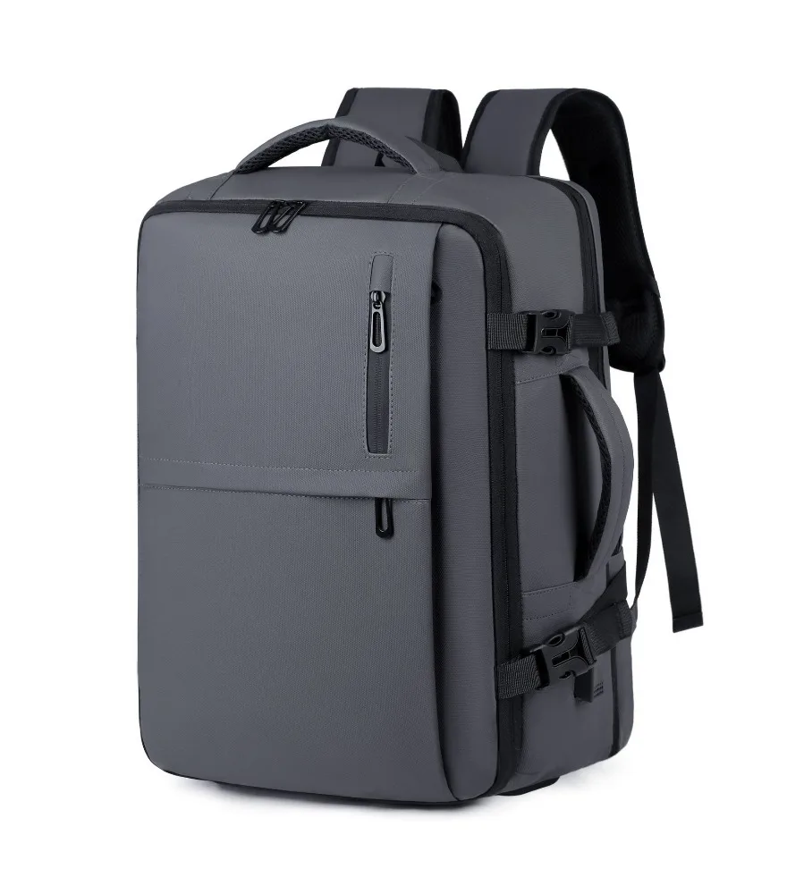 

New fashionable solid color computer bag business trip commuting large capacity computer backpack independent shoe seat cover ti