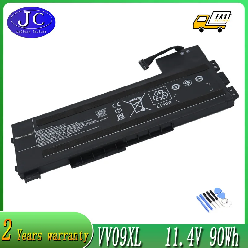 JCLJF VV09XL Laptop Battery For HP ZBook 15 G3 G4 Series HSTNN-DB7D HSTNN-C87C 808398-2C2 808398-2C1 808452-005 11.4V 90WH