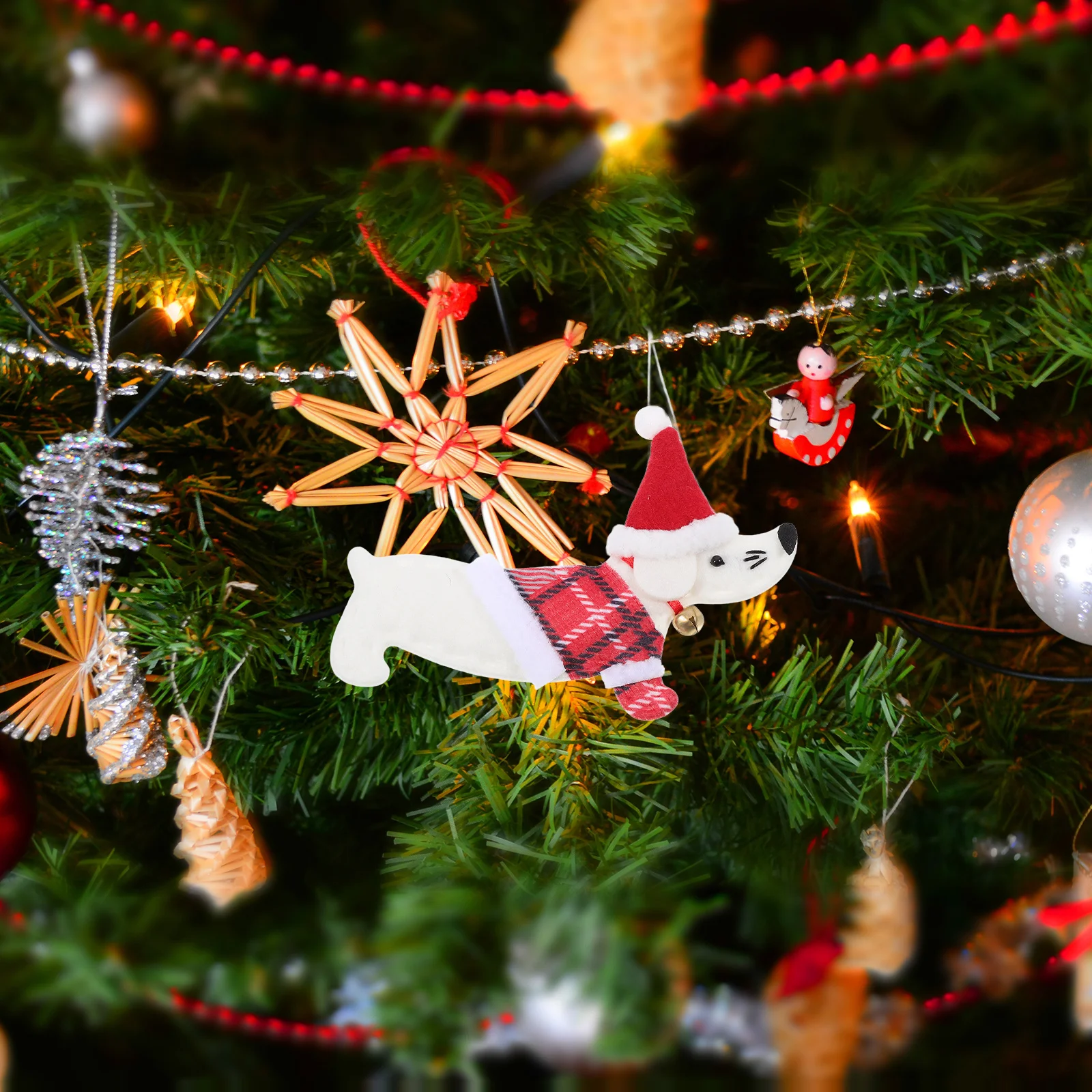 

Christmas Dog Hanging Ornament Ornaments Dachshund Pendant Party Decoration Tree