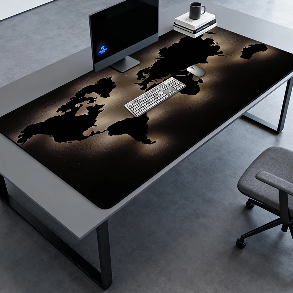 World Map Desk Mat 1400x600mm Extra Large Nonslip Play Gaming Setup Table Mouse Pad 120x60cm Rubber Mat Mousepad Gamer Mousepads