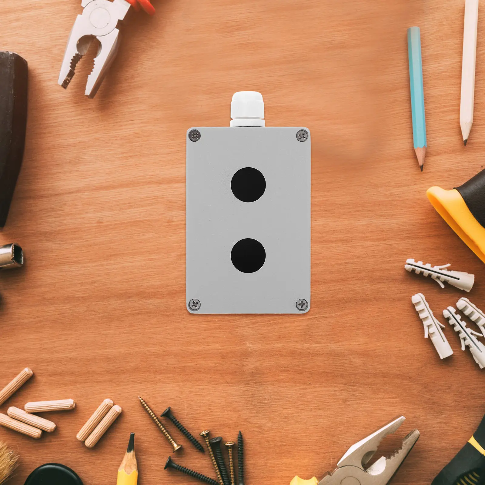 

Multifunctional Metal Switch Control Emergency Stop Button Protective Case Outdoor Push Button Station Aluminum Electrical