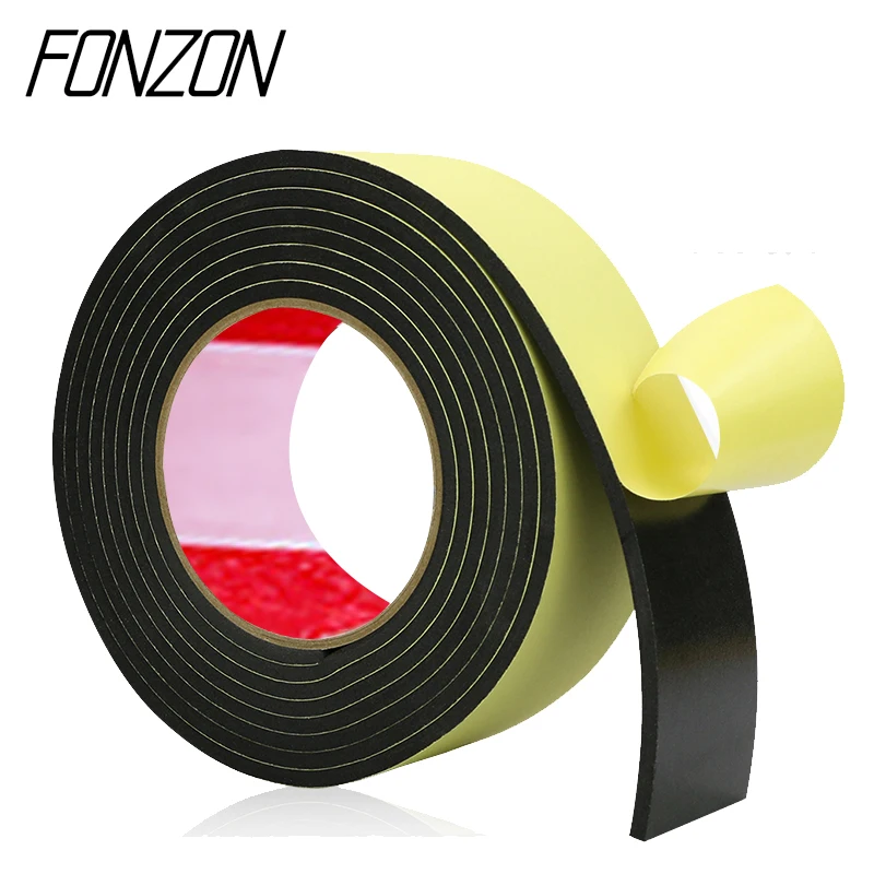 1-3mm Thickness Sponge EVA Adhesive Tape Single Side Foam Anti-Collision Seal Strip width 5/10/15/20/25/30/35/40/50/60/80/100mm