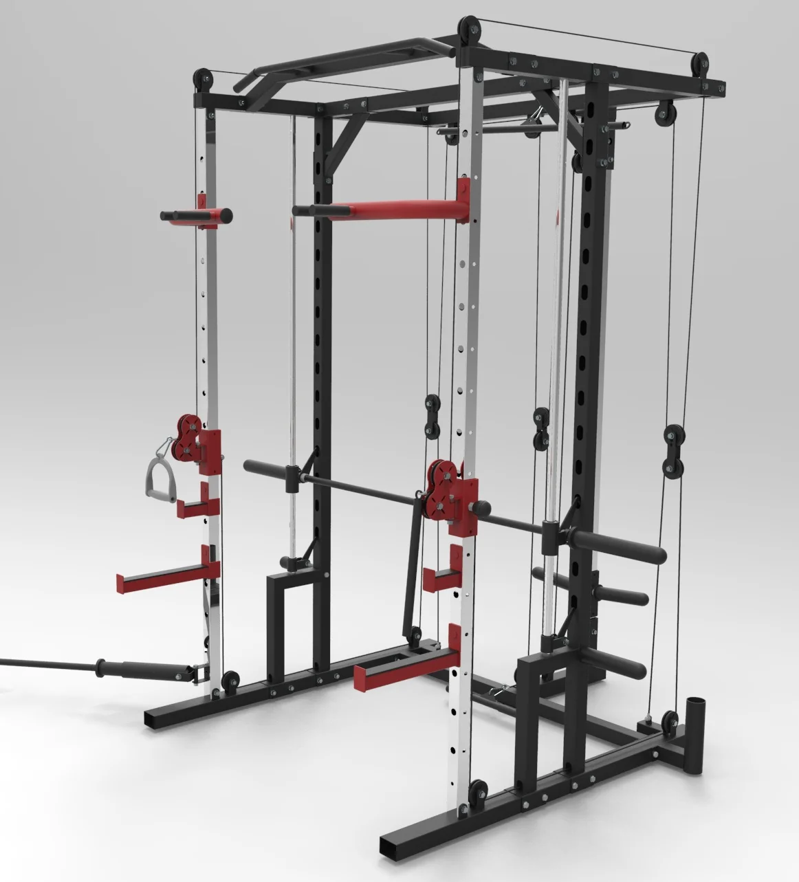 

Многофункциональная клетка для приседаний для домашнего использования, оборудование для бодибилдинга машины Смита