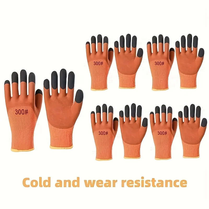 10 Paar wasserdichte Winter-Arbeitshandschuhe aus Nylonmaterial, bleifrei, geeignet für Arbeiten im Freien bei kaltem Winter – Detail 1