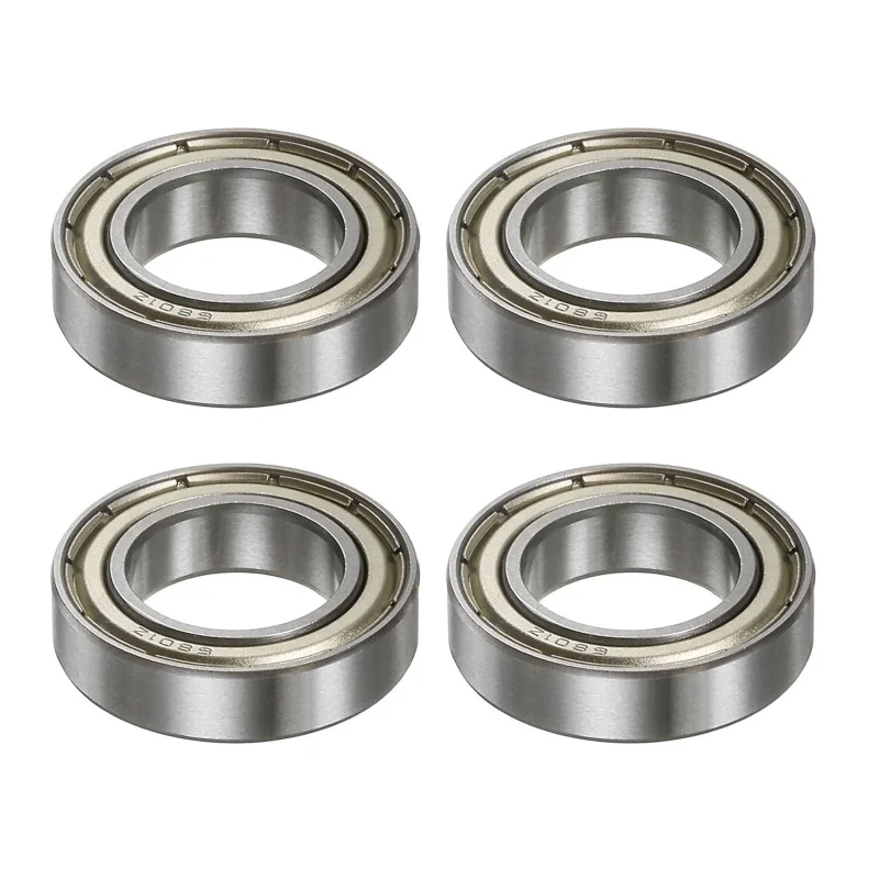 4Pcs 6801ZZ Deep Groove Ball Bearings 12x21x5mm Double Metal Shielded High Precision Bearings
