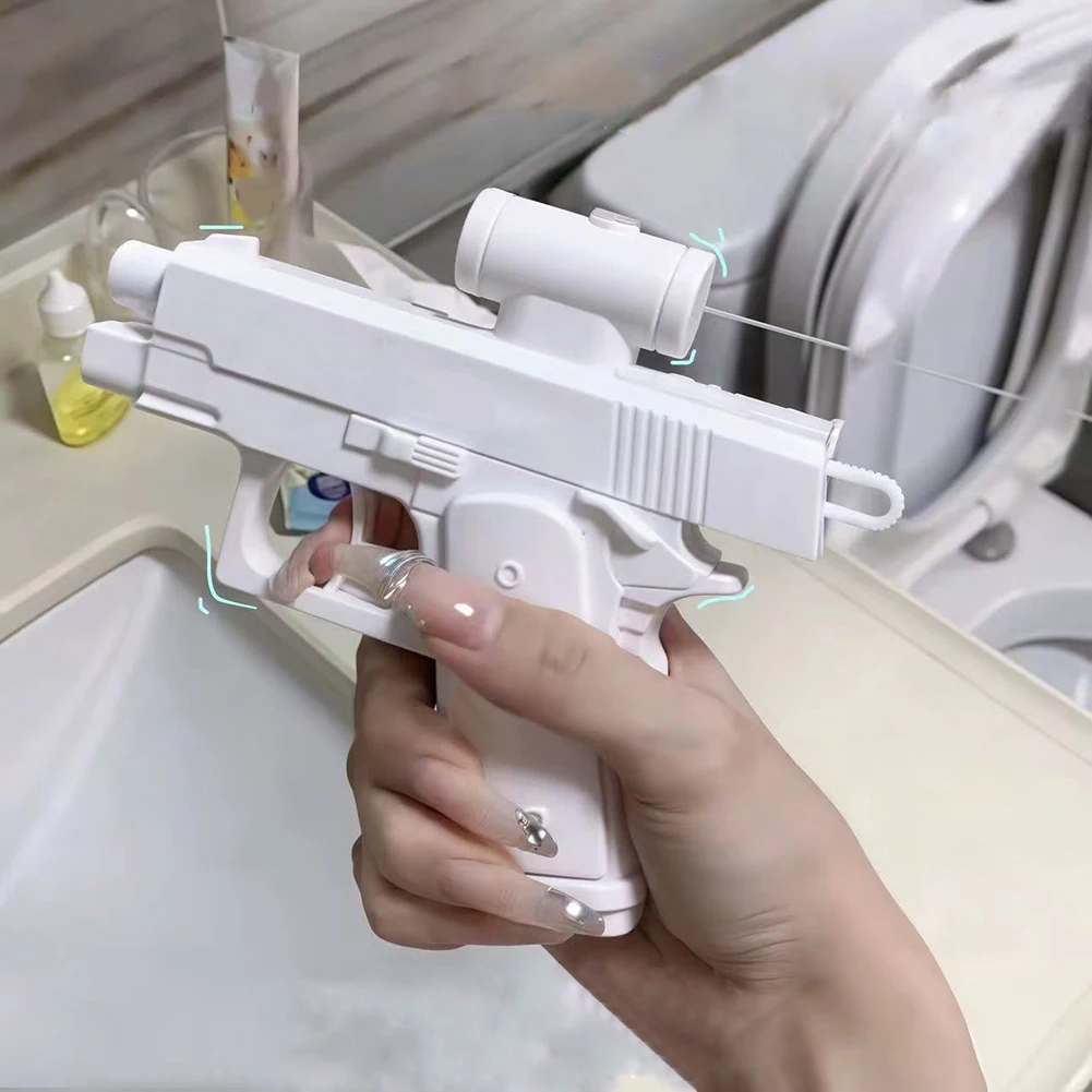 Pistola de água bidirecional brincadeira pistola de água brinquedo pistola de água de disparo contínuo pequena pistola ao ar livre indoor espesar armas de água
