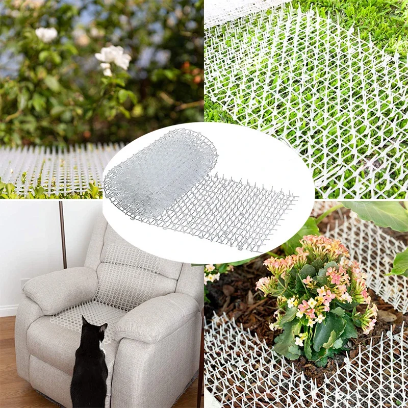 Cat Scat Mat with Spikes Prickle Strips Anti-Cat Pest Repellent Spike Deterrent Mat for Outdoor Garden Gatos Pet Accessorie