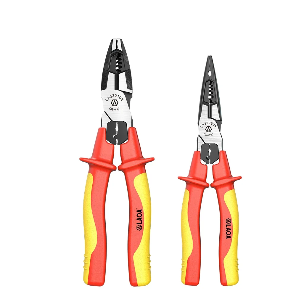 LAOA Multifunktionale isolierte Zange, professionelle Elektriker-Werkzeuge, hochwertiges, langlebiges Handwerkzeug für die DIY-Reparatur