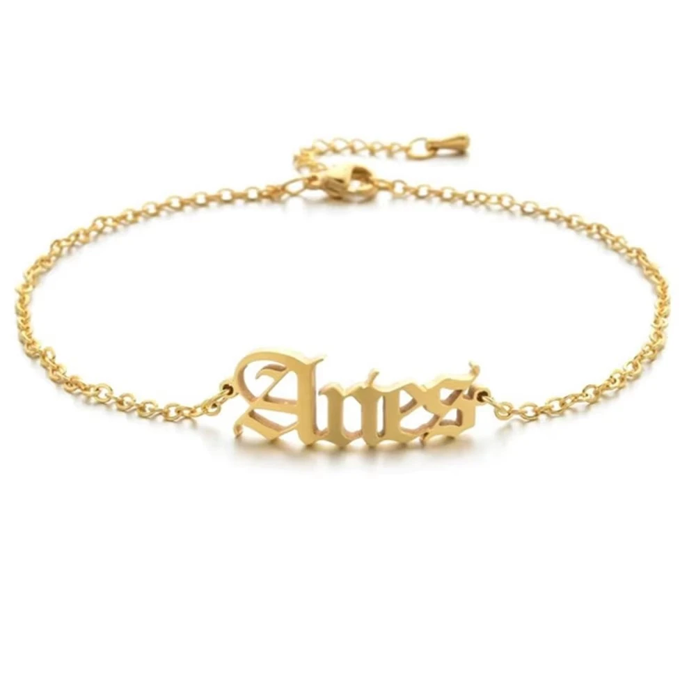 Fashion Constellation Bracelets Women Stainless Steel Jewelry Pisces Virgo Libra Sagittarius 12 Zodiac Signs Bracelets Gift