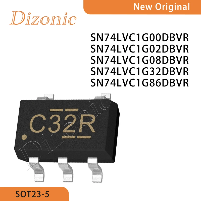 Original SN74LVC1G00DBVR SN74LVC1G02DBVR SN74LVC1G08 SN74LVC1G32 SN74LVC1G86 Single Gate Logic IC SOT23-5 In Stock Priority Ship