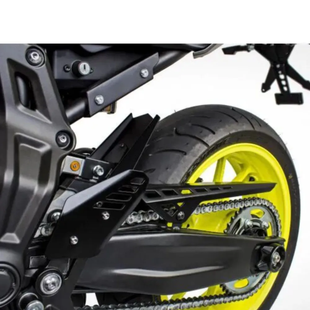 For YAMAHA MT-07 MT07 Tracer 7 Chain Guard Cover Rear Fender Tire Hugger Mudguard FZ-07 XSR 700 XTribute YZF R7 2013-2025 2024