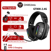 Onikuma  Three Mode Headphone Gaming Headphone 3 Bluetooth 5.3/2.4G/AUX 3.5mm