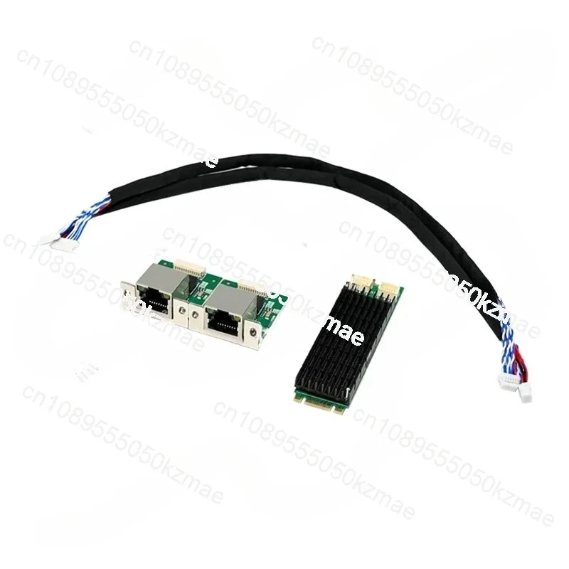 

M.2 B+M Key Dual Port 2.5G NIC ST7465 | I226 - T2 I225V Industrial PCIe Ethernet Adapter