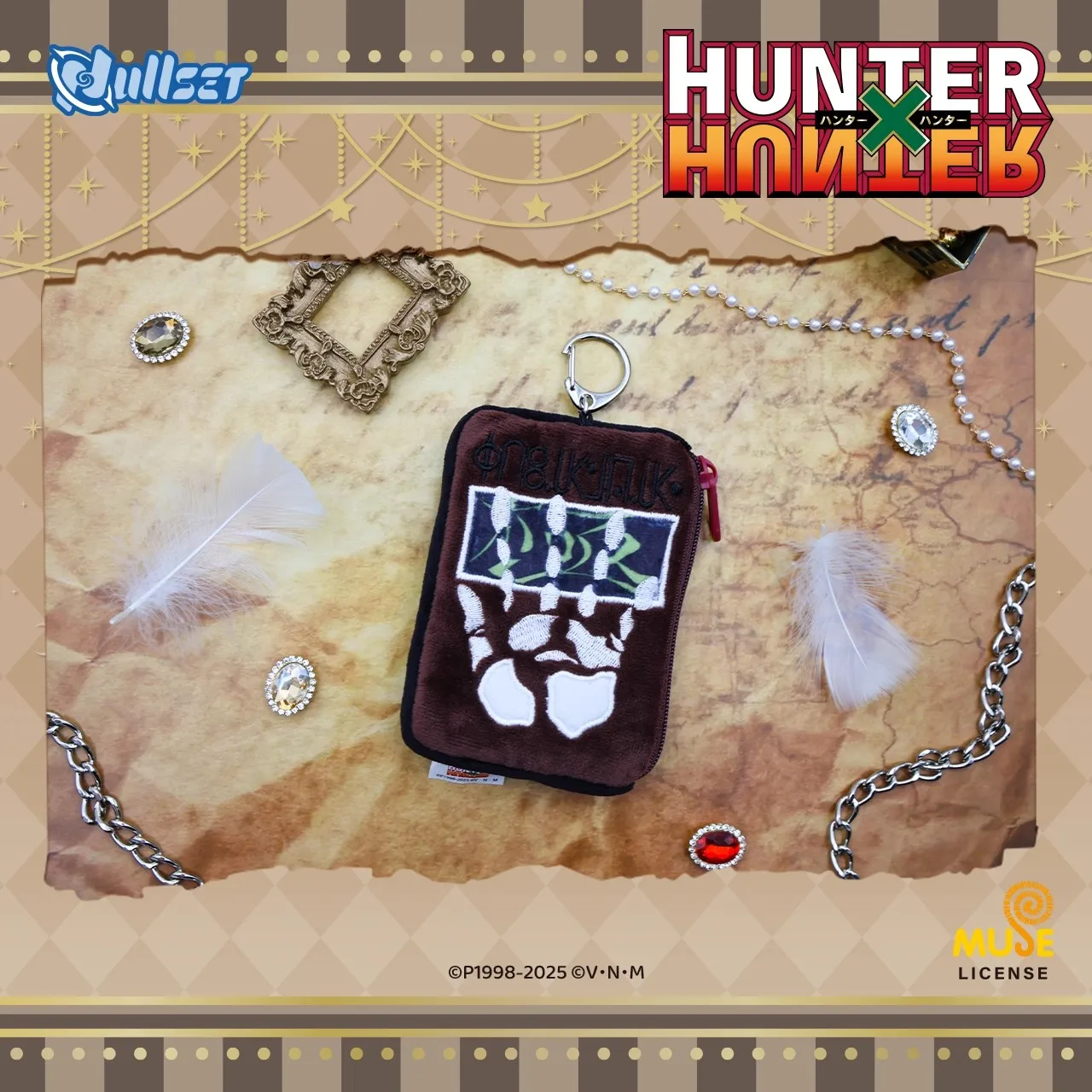 กระเป๋าใส่เหรียญลายอนิเมะ Hunter×Hunter ซีรีส์ตุ๊กตาพวงกุญแจใบอนุญาตนักล่า ชโครโล ฮิโซกะ ของสะสมจากอนิเมะ ของขวัญสำหรับเด็ก