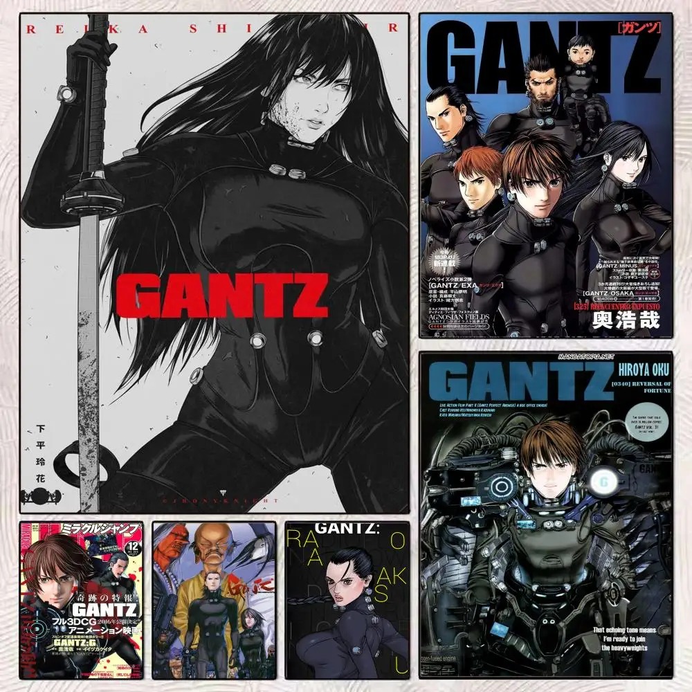 G-Gantz Battle Anime Poster HD Art Mural Wallart Poster Waterproof Vintage Print Decor for Home Decoration DIY Durable